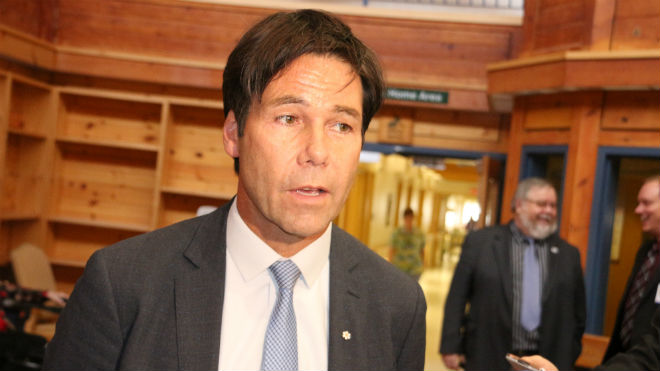 Health Minister Eric Hoskins was in Greater Sudbury today to announced, alongside Sudbury MPP Glenn Thibeault, that Health Sciences North will soon be the home of a PET scanncer. File photo